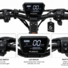 ASTER KUGUU F4 Pro electric scooter handlebar, LCD display and controls