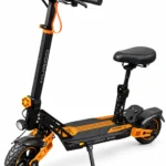 Kugoo G2 Max electric scooter with seat and front and rear spring suspension