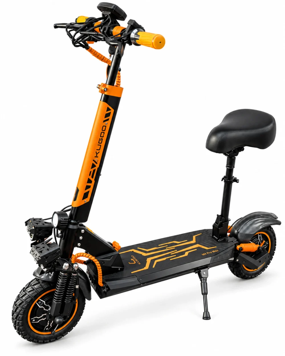 Kugoo M4 Pro Max electric scooter with seat and 800W motor