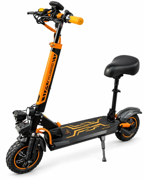 Kugoo M4 Pro Max electric scooter with seat and 800W motor